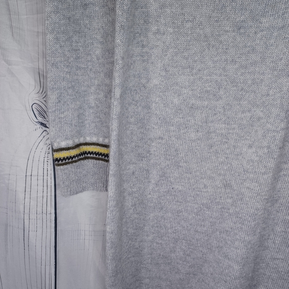 Cynthia Rowley Wool Blend Grey Fair Isle Sweater Dress - Women's M - Picture 12 of 14